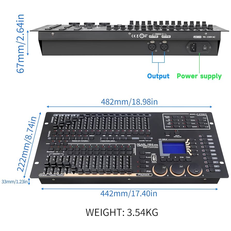 Amazon.com: Professional DMX512 Stage Lighting Controller